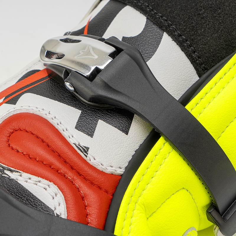 Bottes moto Stylmartin Impact Pro.2 blanc-noir-jaune fluo