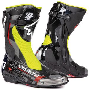 Bottes moto Stylmartin Stealth Evo Air noir-jaune fluo