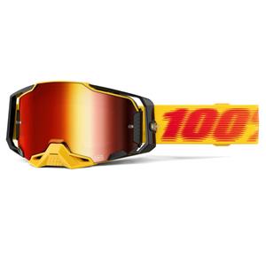Lunettes de motocross 100% ARMEGA Tetsu avec plexiglas rouge