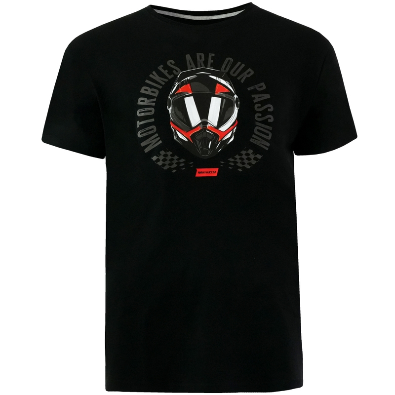 T-shirt MotoZem « Les motos sont notre passion » noir