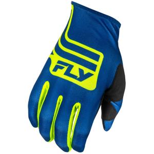 Gants motocross FLY Racing Lite bleu-jaune fluo