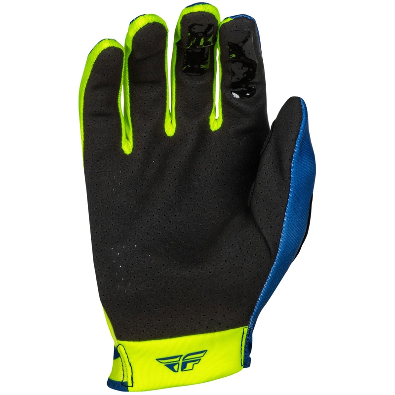 Gants motocross FLY Racing Lite bleu-jaune fluo