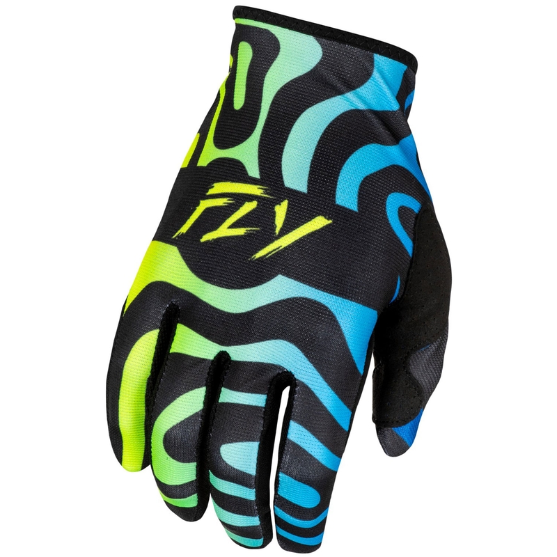 Gants motocross FLY Racing Lite bleu-bleu-jaune