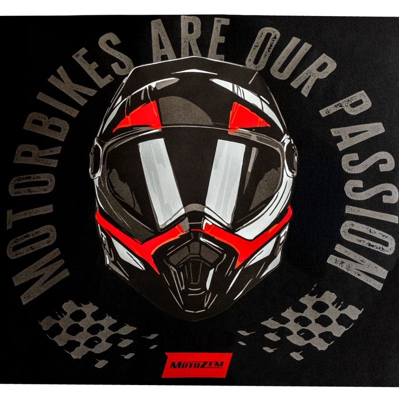 T-shirt MotoZem « Les motos sont notre passion » noir