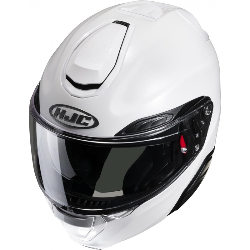 Casque moto modulable HJC RPHA 91 Solid blanc perle