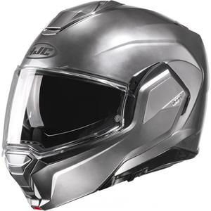 Casque moto modulable HJC i100 Solid argent