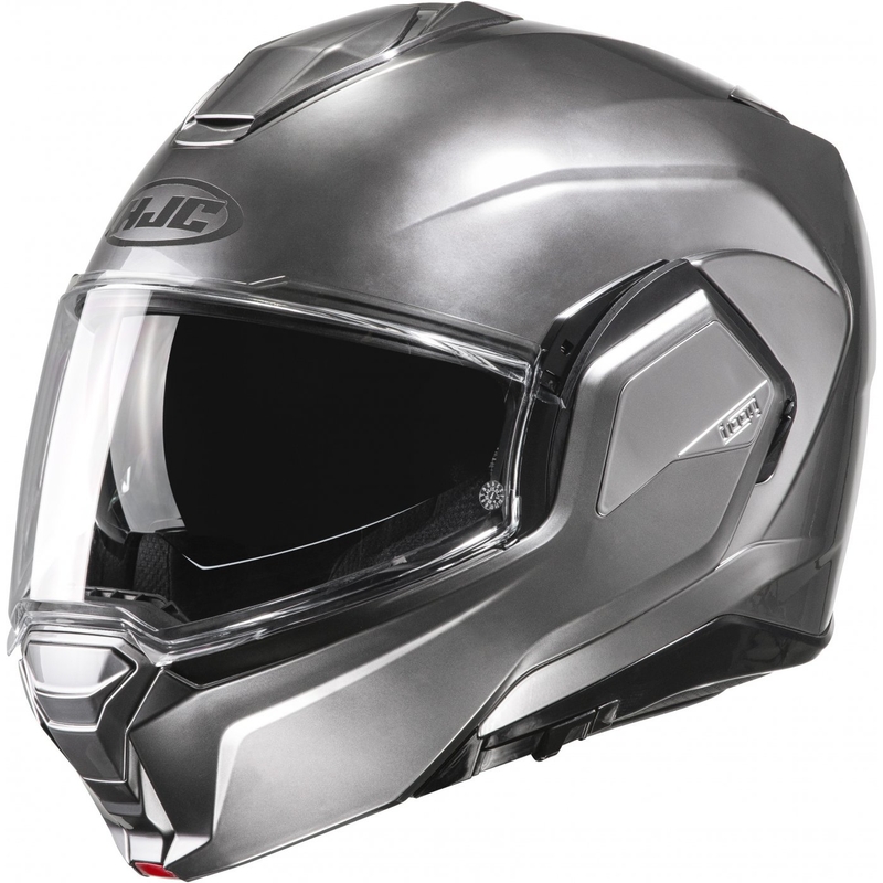 Casque moto modulable HJC i100 Solid argent