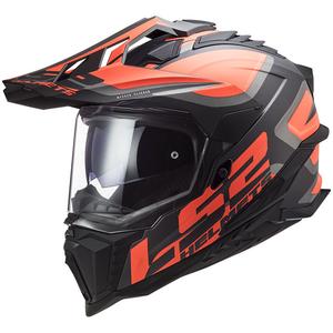 Casque enduro LS2 MX701 Explorer Alter noir-orange fluo-gris mat
