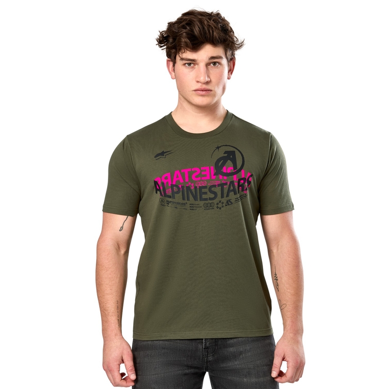T-shirt Alpinestars Semicircle CSF vert