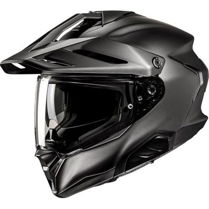 Casque moto Enduro HJC RPHA 60 Solid Semi plat titane