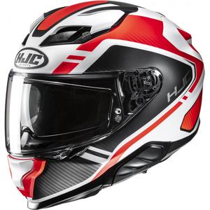 Casque moto intégral HJC F71 Tozz MC6HSF blanc-noir-rouge