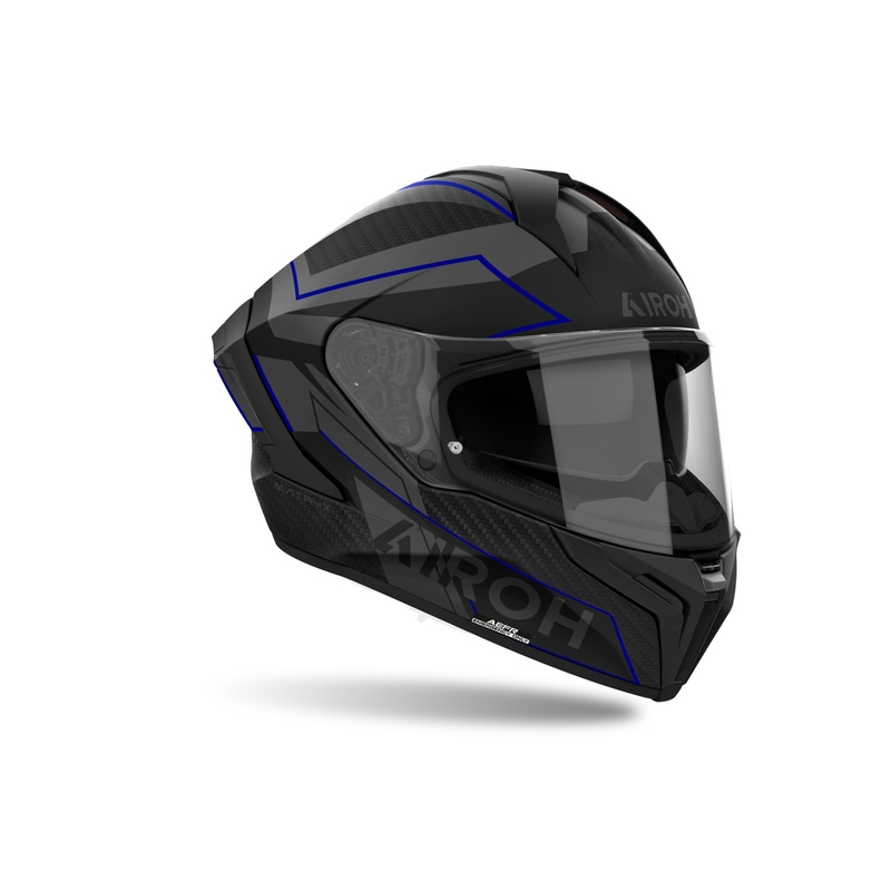 Casque moto intégral Airoh MATRYX Sentinel bleu mat
