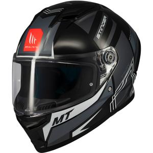 Casque moto intégral MT Stinger 2 Tron noir-gris