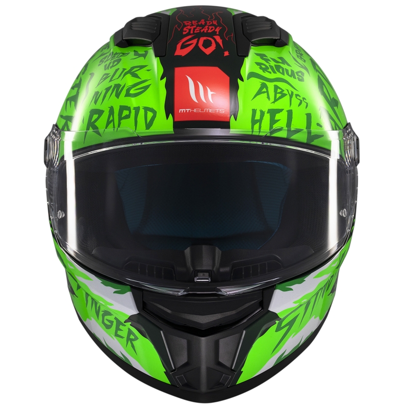 Casque moto intégral MT Stinger 2 Ardent vert
