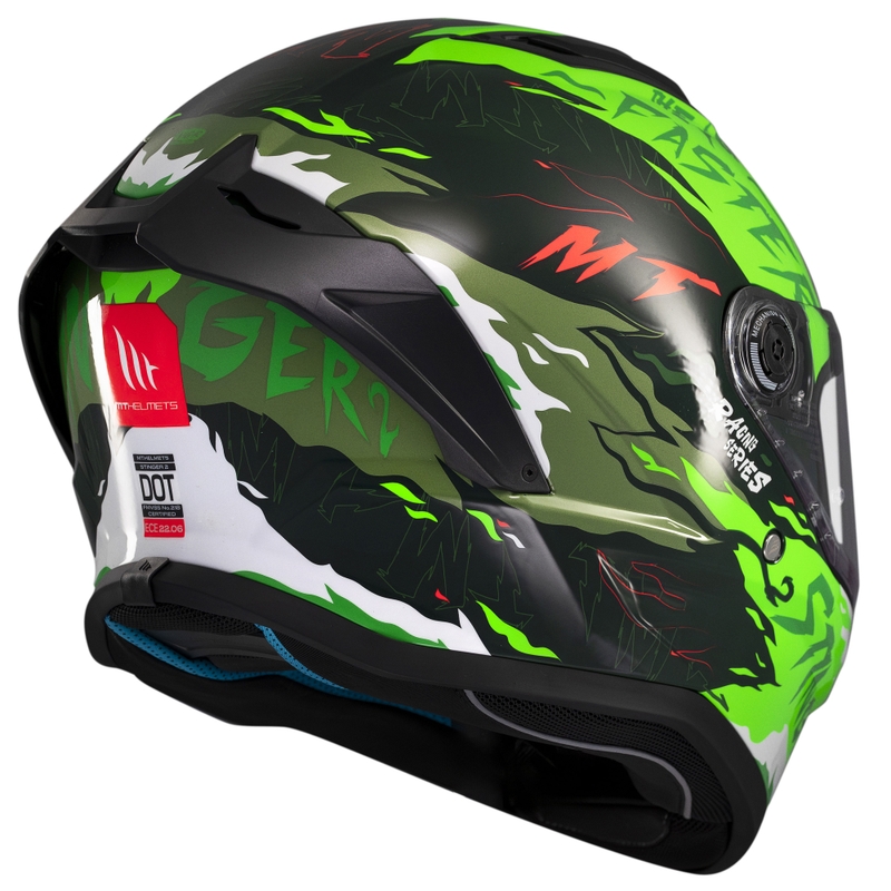 Casque moto intégral MT Stinger 2 Ardent vert