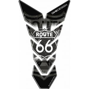 Autocollant pour réservoir de carburant, édition noire - Route 66