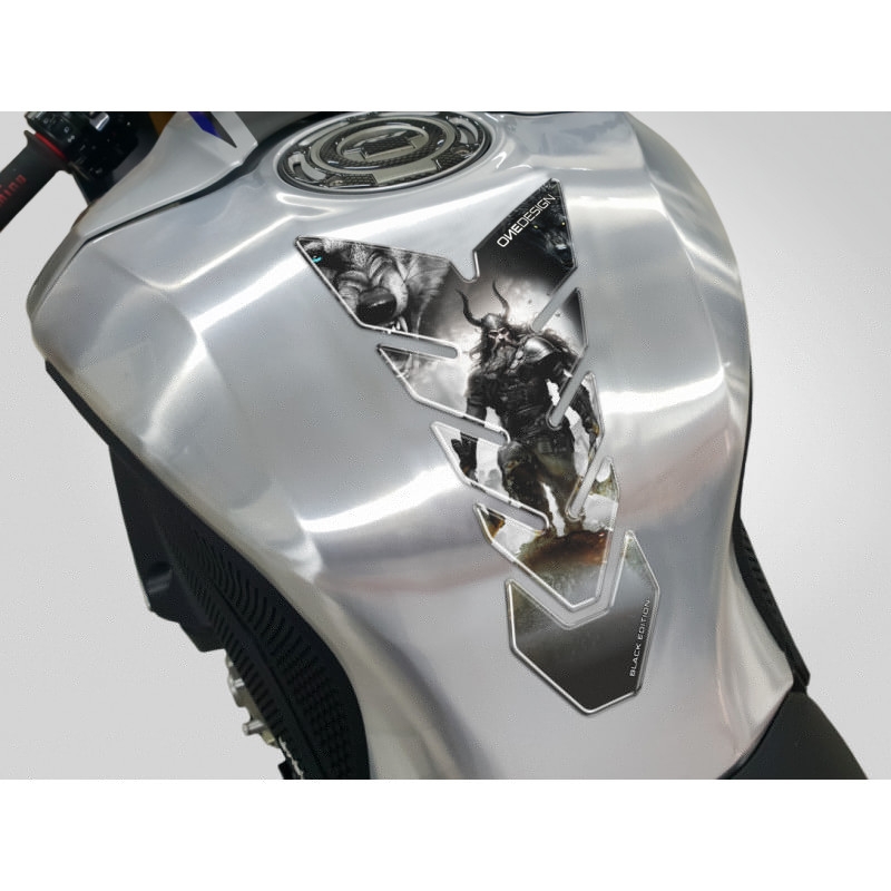 Autocollant pour réservoir de carburant Imprimé Édition noire - Viking