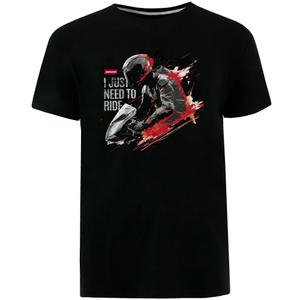 T-shirt Motozem J&#39;ai juste besoin de rouler noir