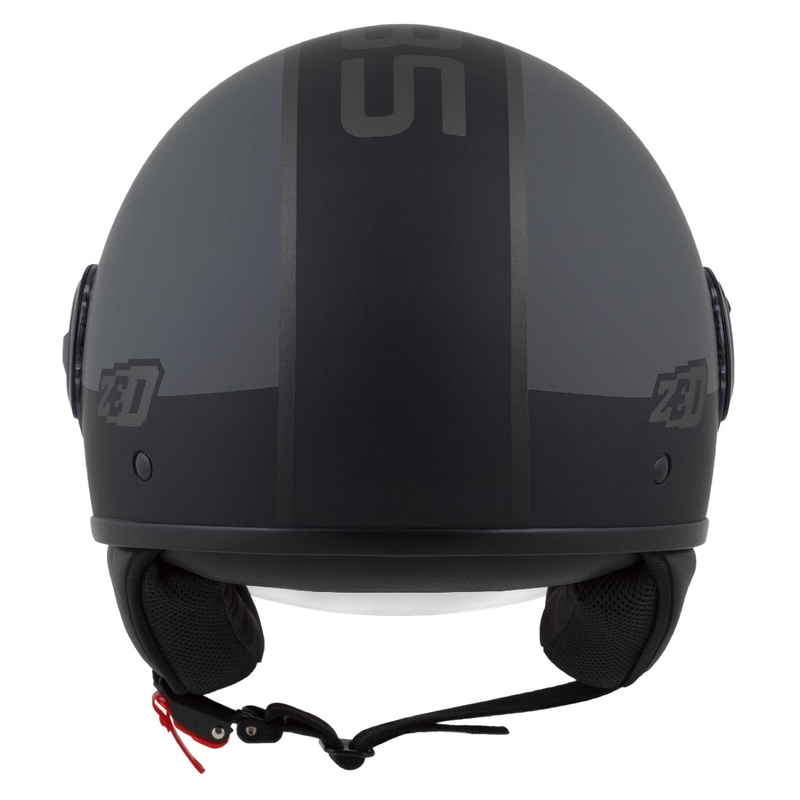 Casque jet ZED C35 gris-noir mat