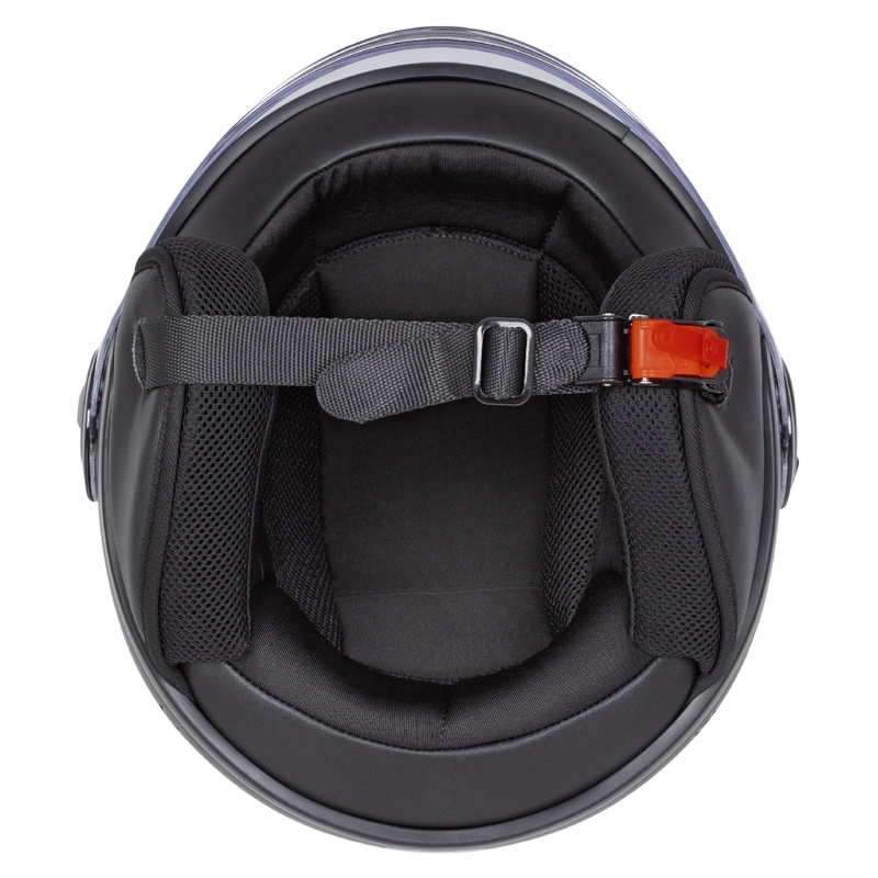 Casque jet ZED C35 blanc-noir