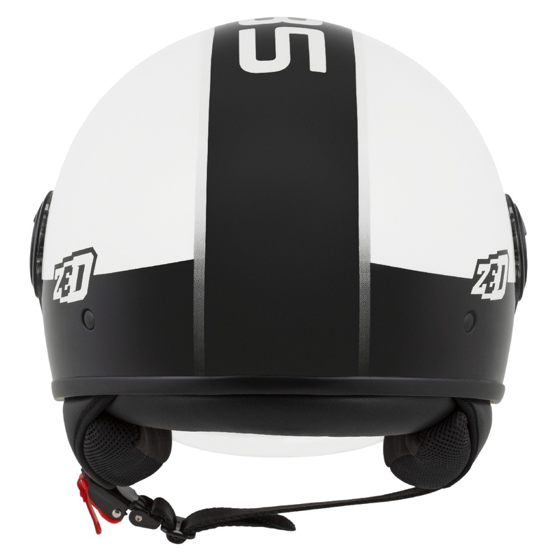 Casque jet ZED C35 blanc-noir