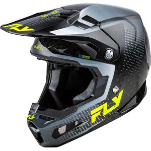 Casque de motocross FLY Racing Formula S Carbon Gris-Jaune Fluo