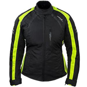 Veste moto femme Roleff Venedig noir-jaune fluo