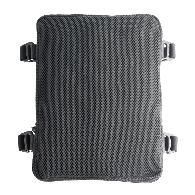 Siège passager Oxford Air Seat Pillion et coussin gonflable noir Enduro sur le siège passager