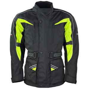 Veste moto Roleff Kodra noir-jaune fluo