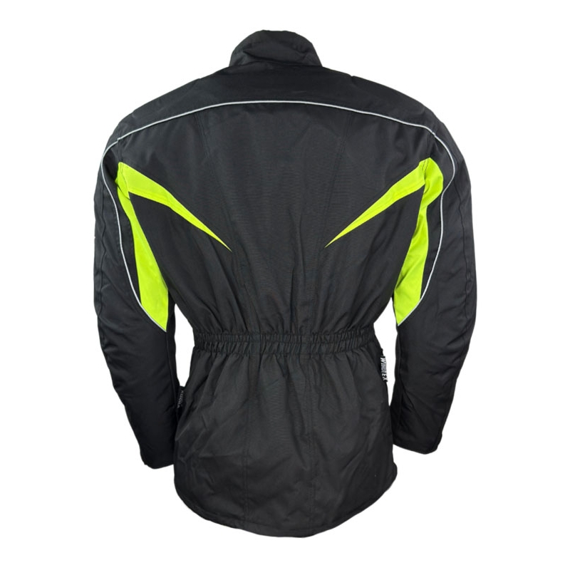 Veste moto Roleff Kodra noir-jaune fluo