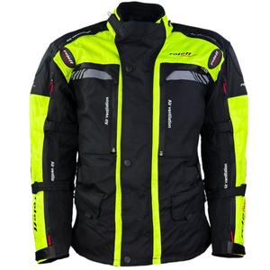 Veste moto Enduro Roleff Kodra noir-jaune fluo
