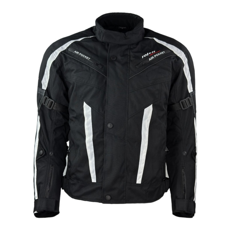Veste moto Roleff Kodra RO546 noir-blanc