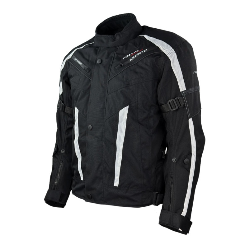 Veste moto Roleff Kodra RO546 noir-blanc