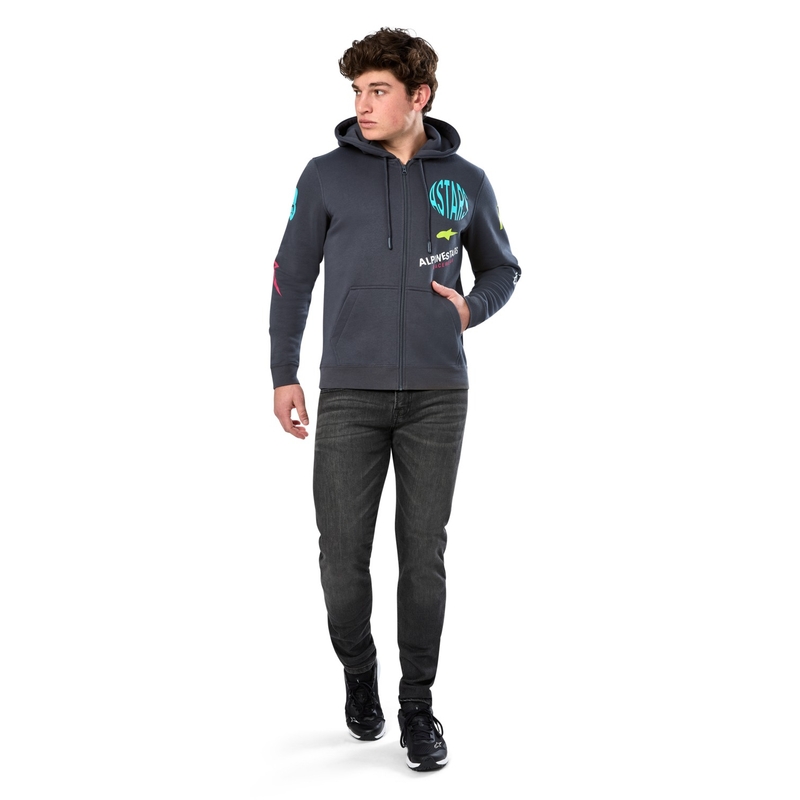 Sweat à capuche Alpinestars Varigate gris foncé