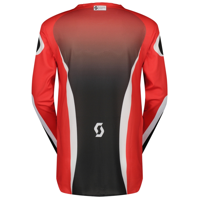 Maillot motocross SCOTT Podium Pro rouge-noir