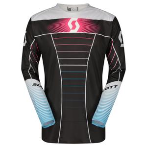 Maillot motocross SCOTT Podium PRO bleu-rose