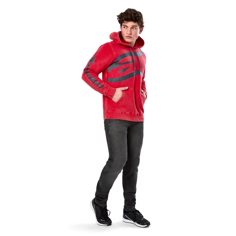 Sweat à capuche Alpinestars Unbound rouge