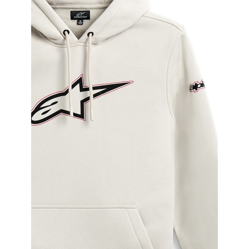 Sweat à capuche Alpinestars Insignia blanc écru