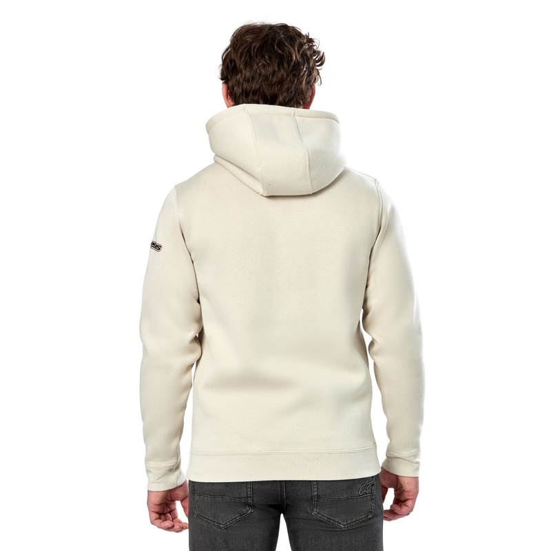 Sweat à capuche Alpinestars Insignia blanc écru