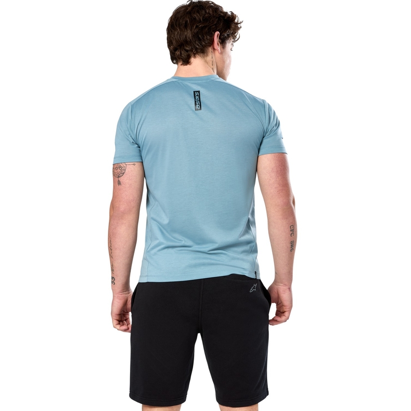 T-shirt Alpinestars Point Performance bleu clair
