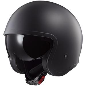 Casque moto jet LS2 OF599 Spitfire II Solid noir mat