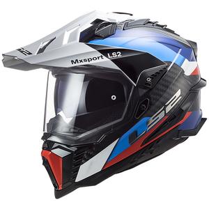 Casque moto enduro LS2 MX701 C Explorer Frontier noir-bleu