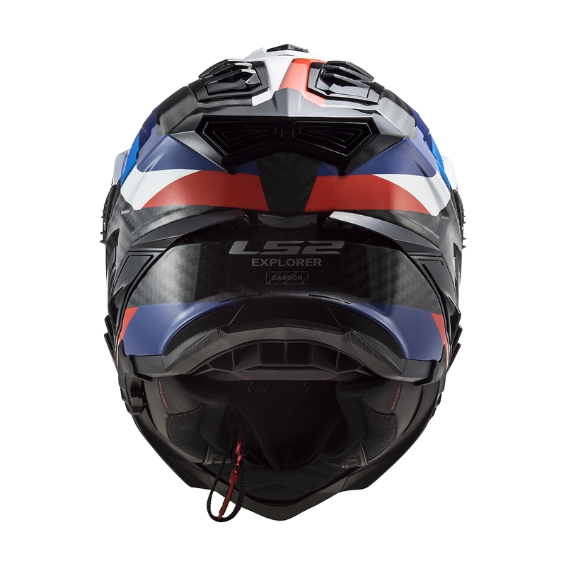 Casque moto enduro LS2 MX701 C Explorer Frontier noir-bleu