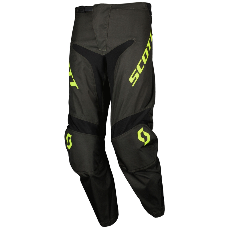 Pantalon motocross SCOTT Compete noir-jaune fluo