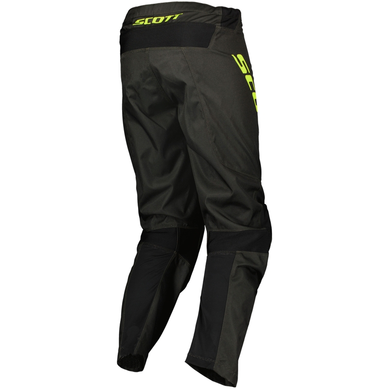 Pantalon motocross SCOTT Compete noir-jaune fluo