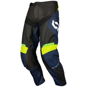 Pantalon motocross SCOTT EVO Race violet-jaune fluo