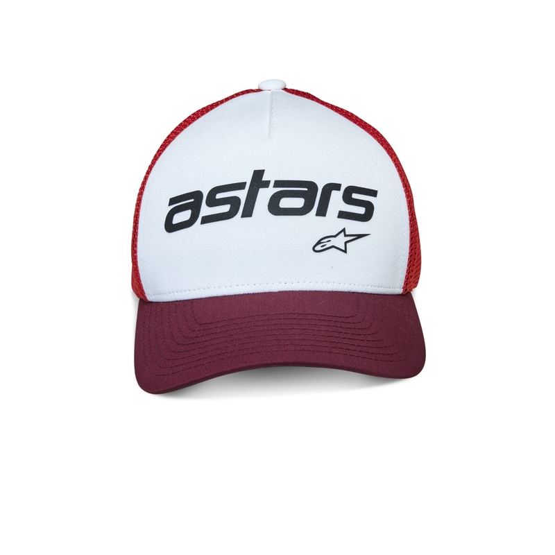 Casquette Alpinestars Vital Trucker blanc-marron-rouge-orange