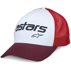 Casquette Alpinestars Vital Trucker blanc-marron-rouge-orange