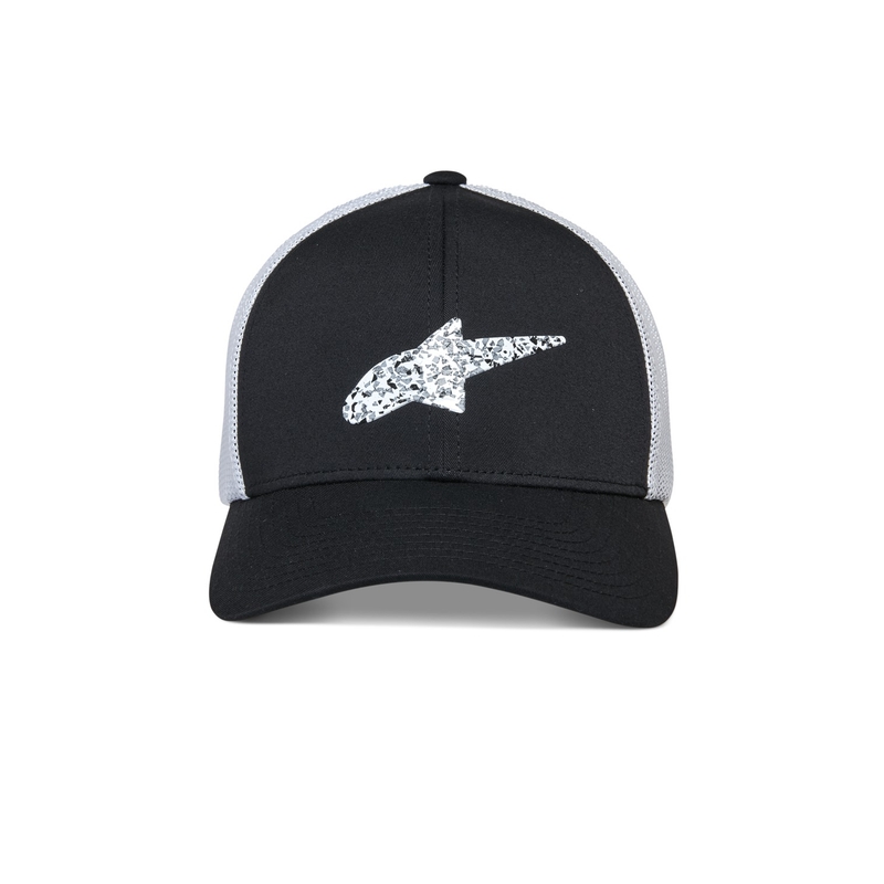 Casquette de camionneur Alpinestars Terolithic noir-blanc