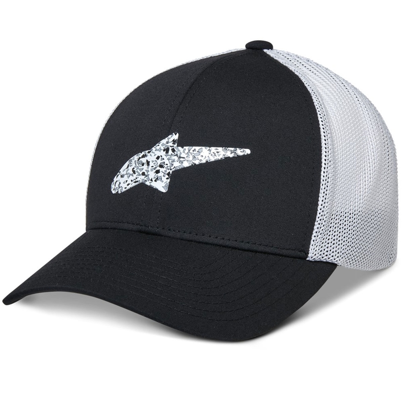 Casquette de camionneur Alpinestars Terolithic noir-blanc